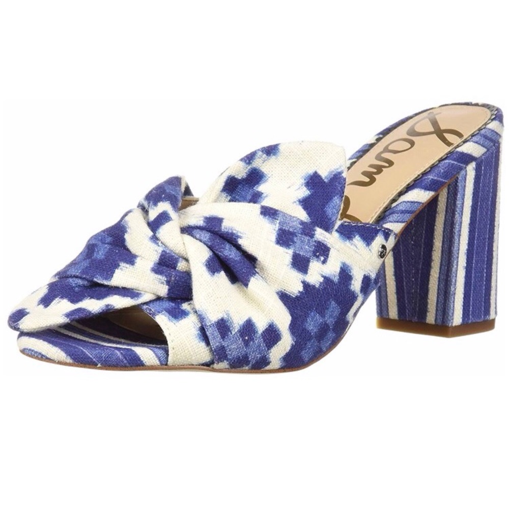 โค๏ธ HP Sam Edelman Aida Multi-color Blue High Heels - Picture 2 of 8